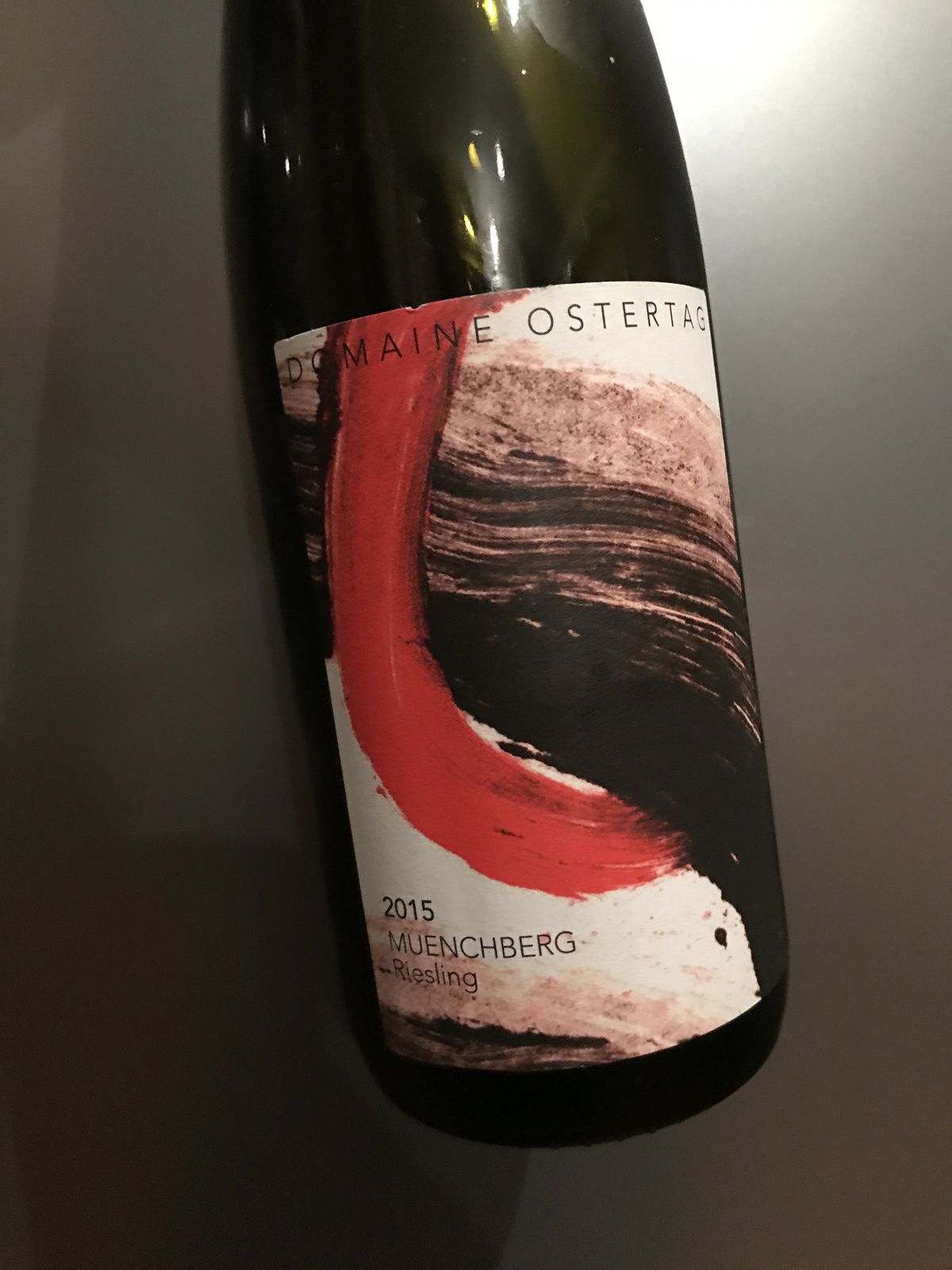 Alsace grand cru Muenchberg riesling 2015 Domaine Ostertag
