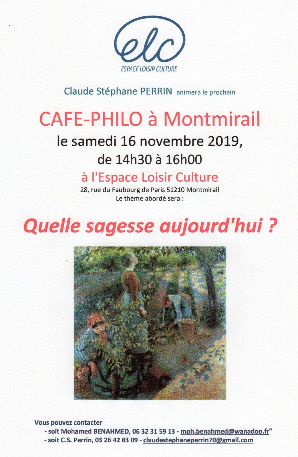 Café-Philo de Montmirail (51) le 16 novembre 2019