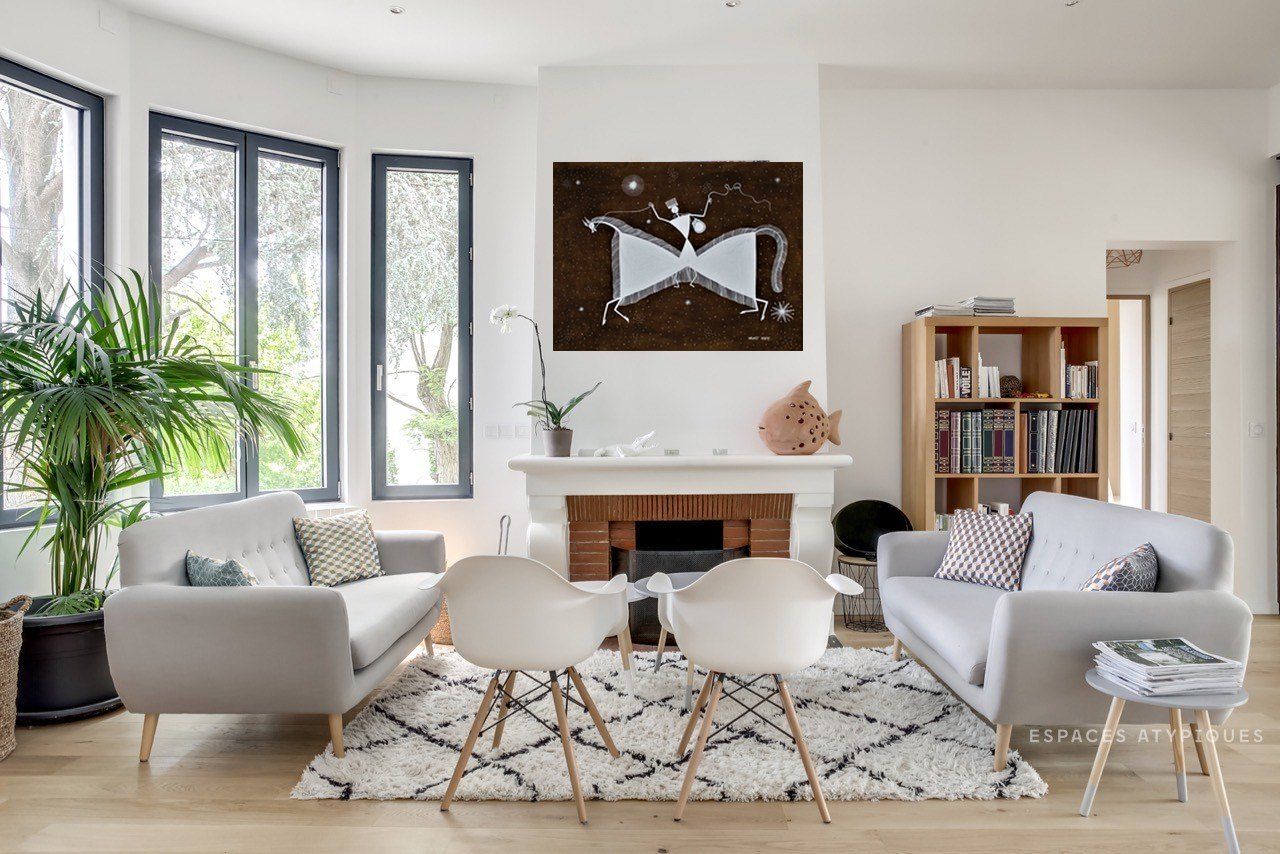 Aborigène, décoration, meubles contemporains