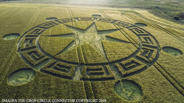 Crop Circle du 4 juin 2018 en Angleterre