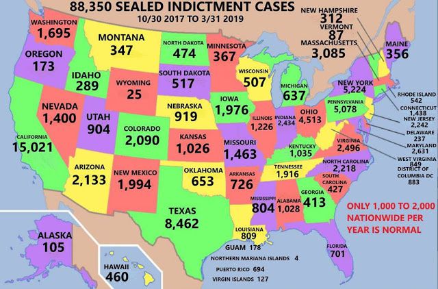 88.350 Actes d'Accusation Scellés aux USA