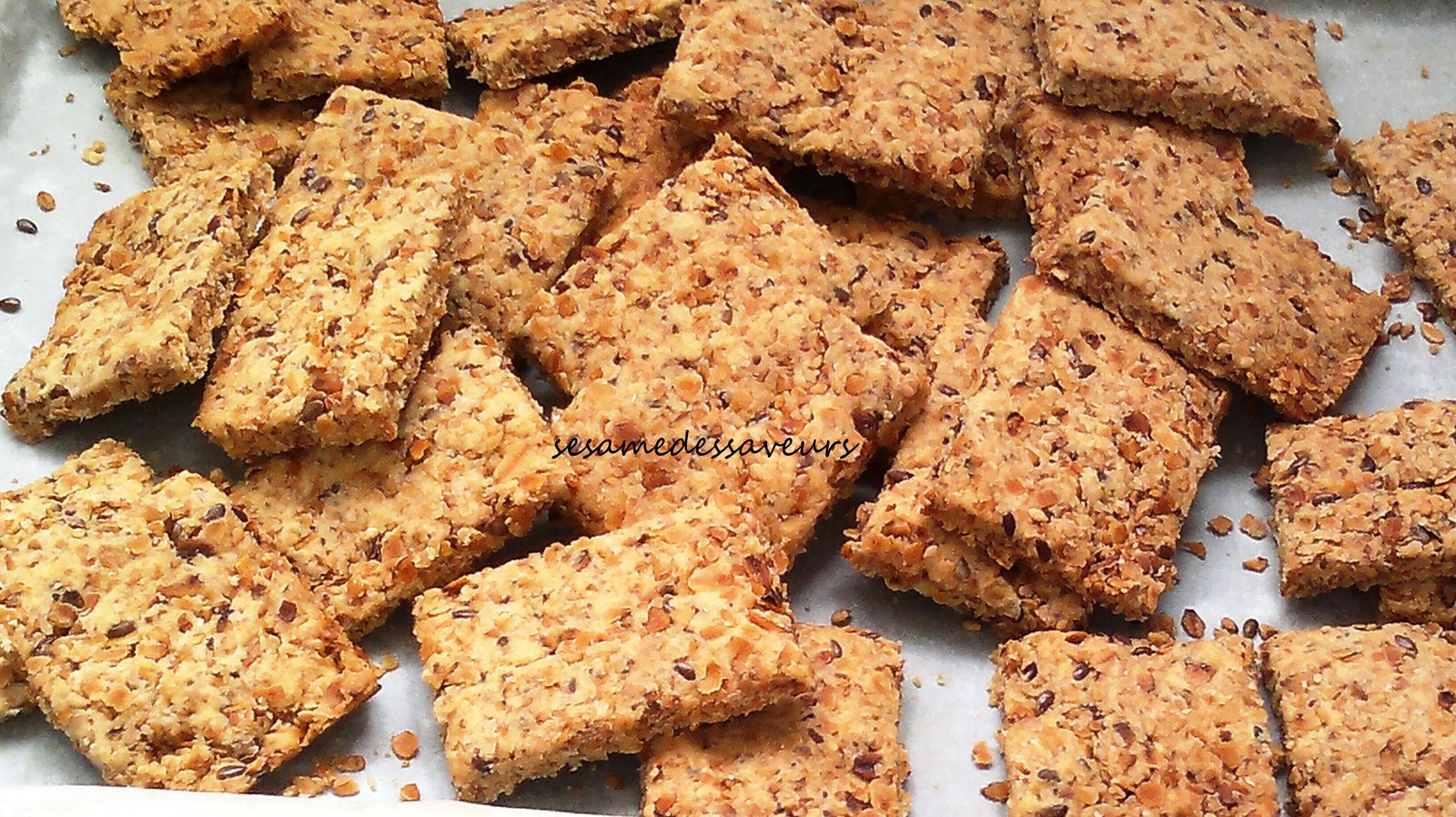 Biscuits salés aux flocons d'avoine - Le Sésame Des Saveurs