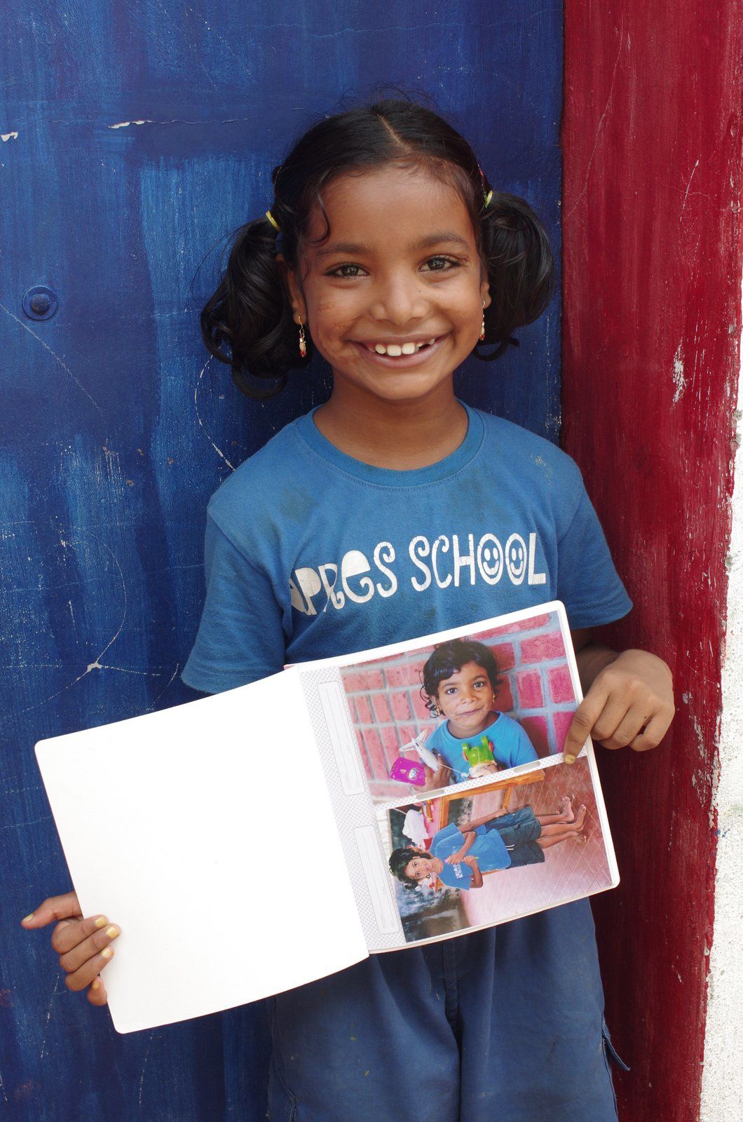 Devayani, notre seconde filleule d'Apres School, près de Pondichéry (Inde). Mars 2014