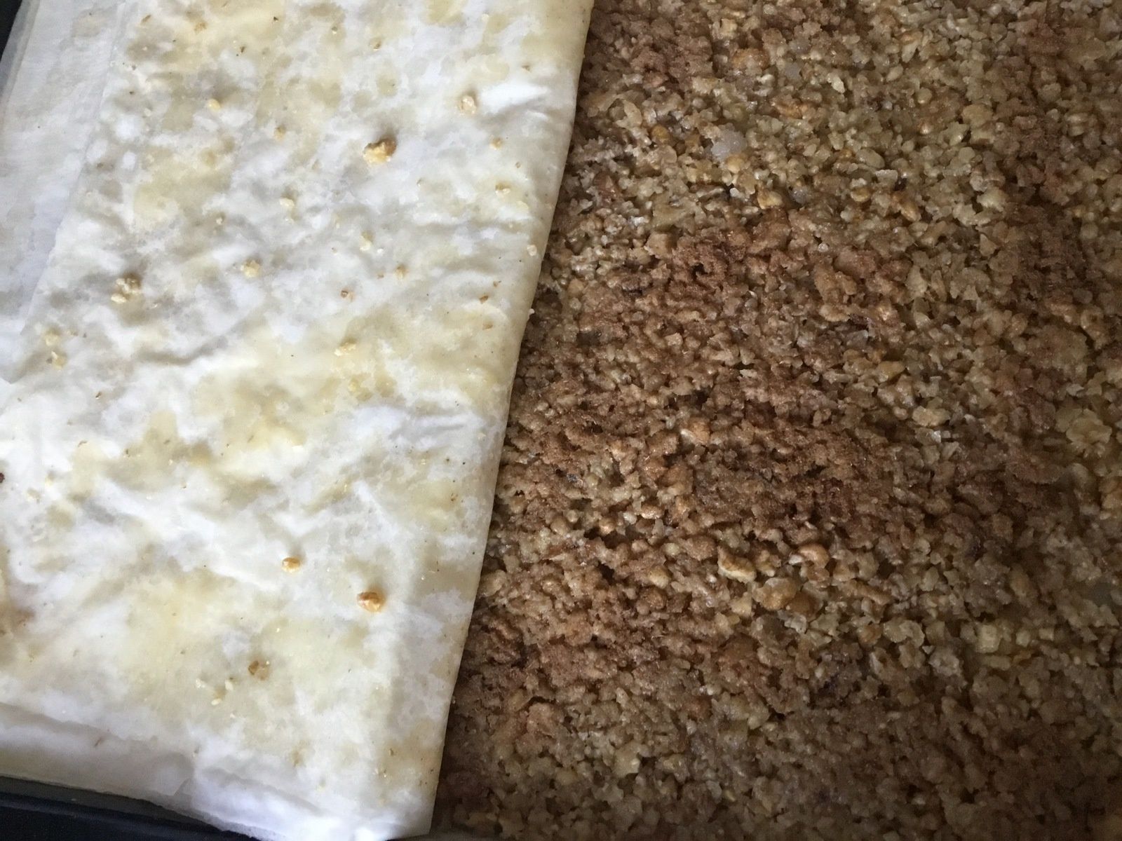 baklavas en cours de réalisation 
