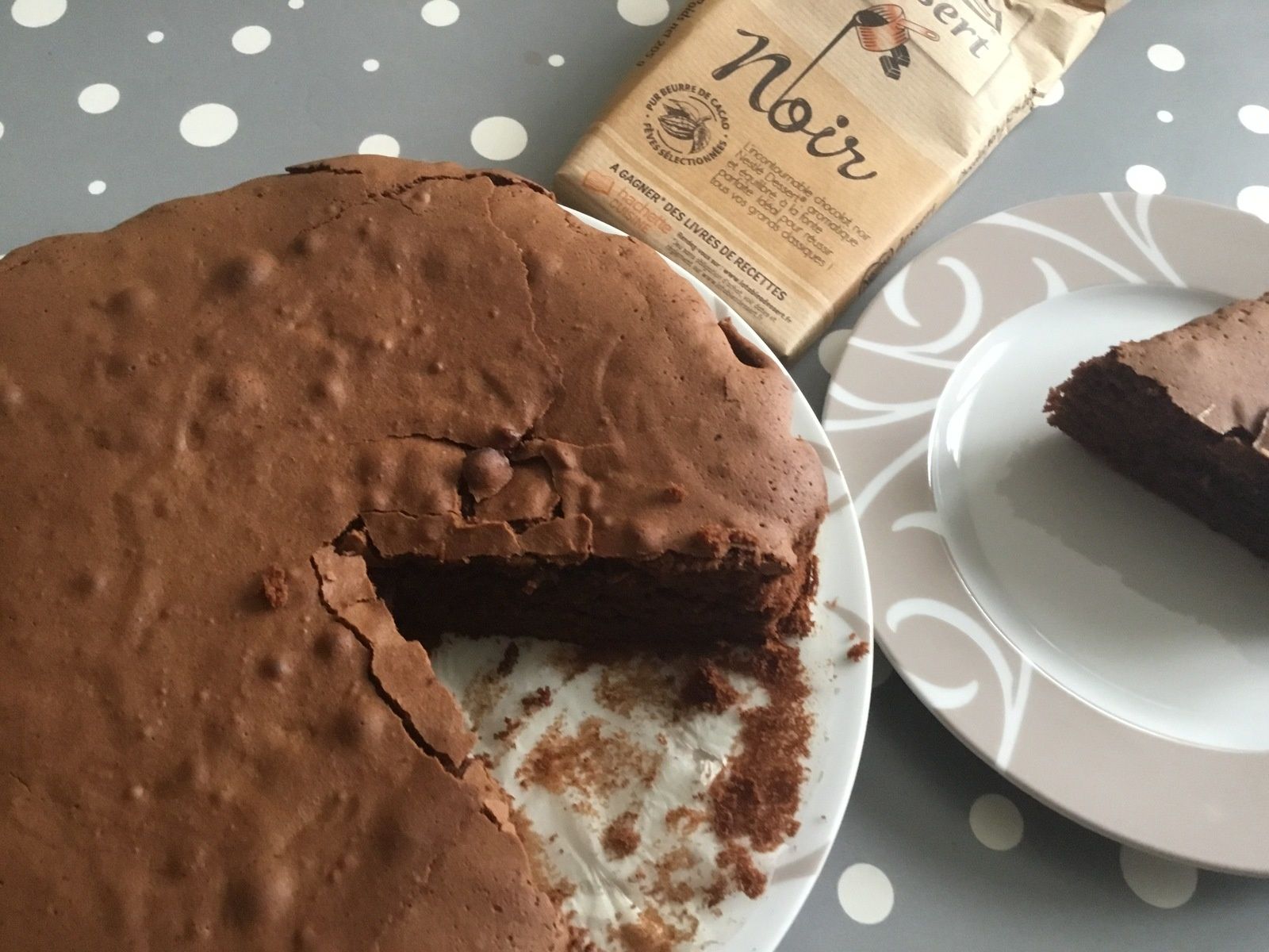 Délicieux gâteau moelleux au chocolat