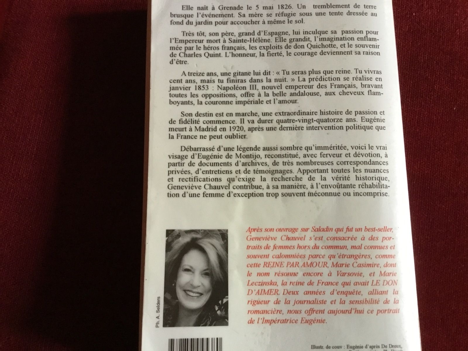 Inoubliable Eugénie L'Impératrice des Français de Geneviève Chauvel