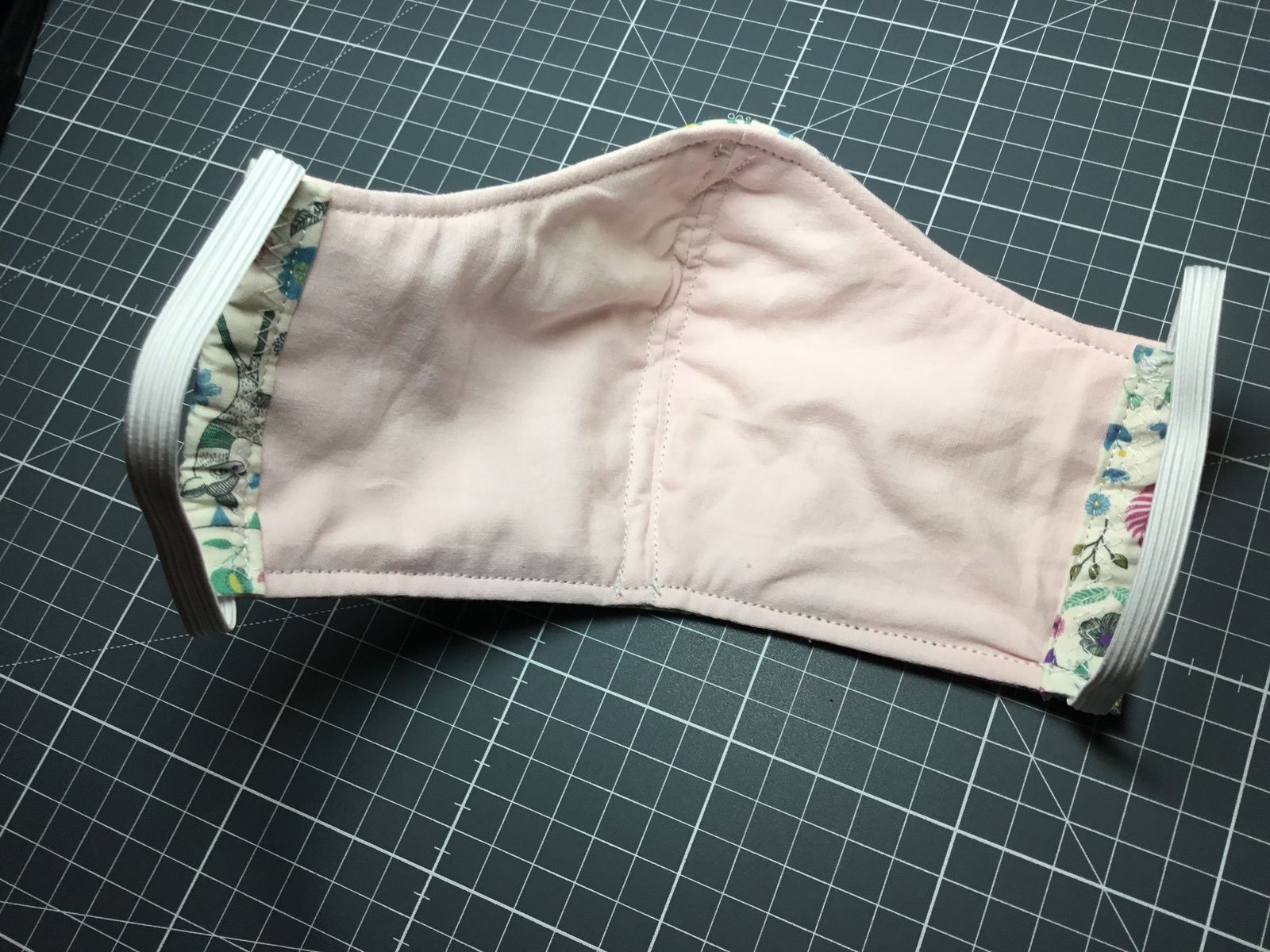 masque de protection en tissu fabrication maison face interne