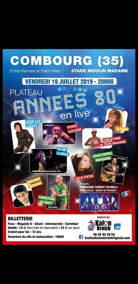 Concert des années hotsell 80 2019