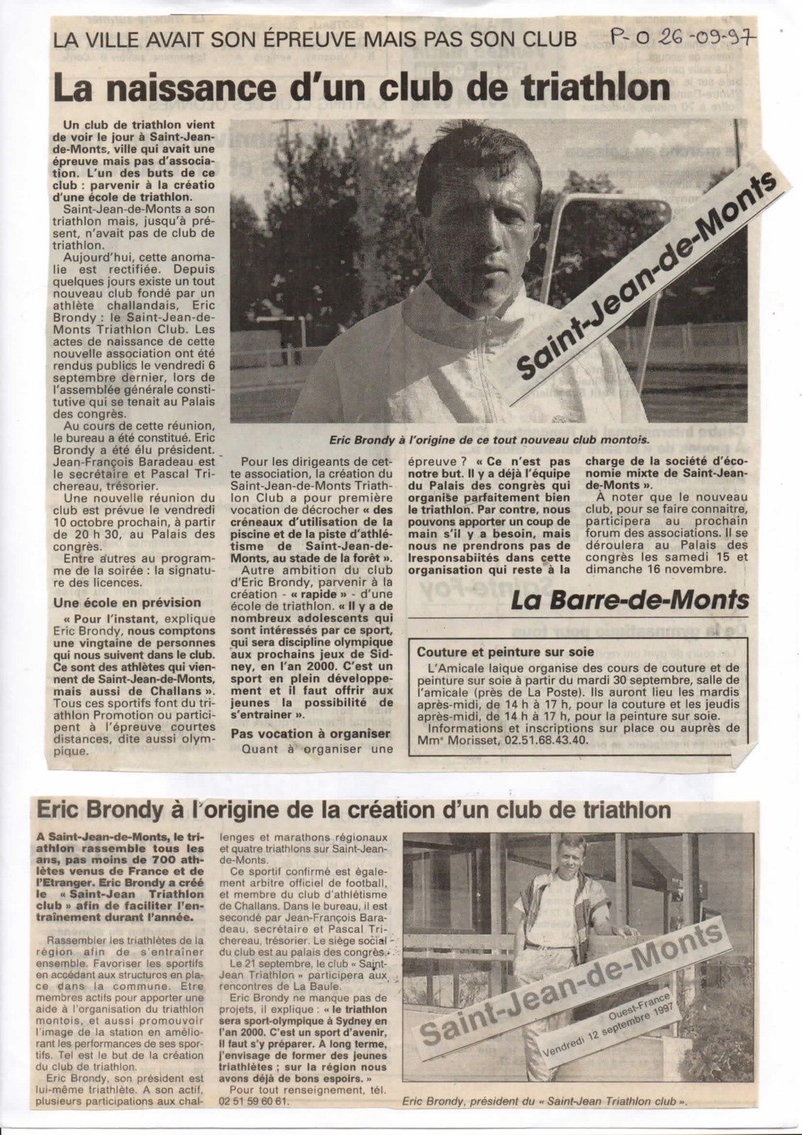 20 ans du Saint Jean de Monts Triathlon Club Vendée Athlétisme, - Sports  Vendée "Actus"
