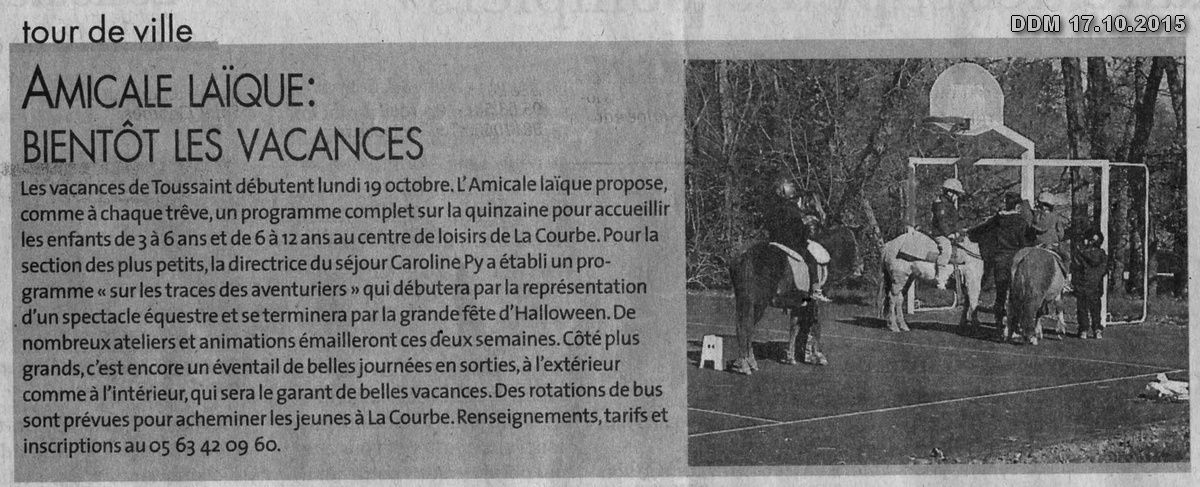 Dans la presse : Bientôt les vacances