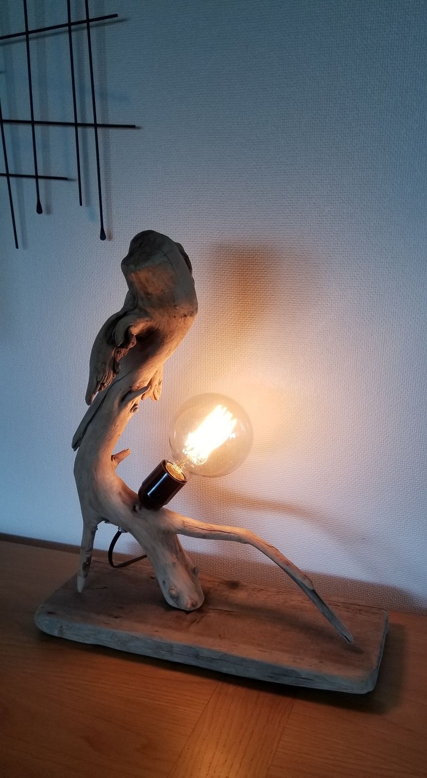 Lampe en bois flotté originale - Oboisdormant Créations Bois Flotté