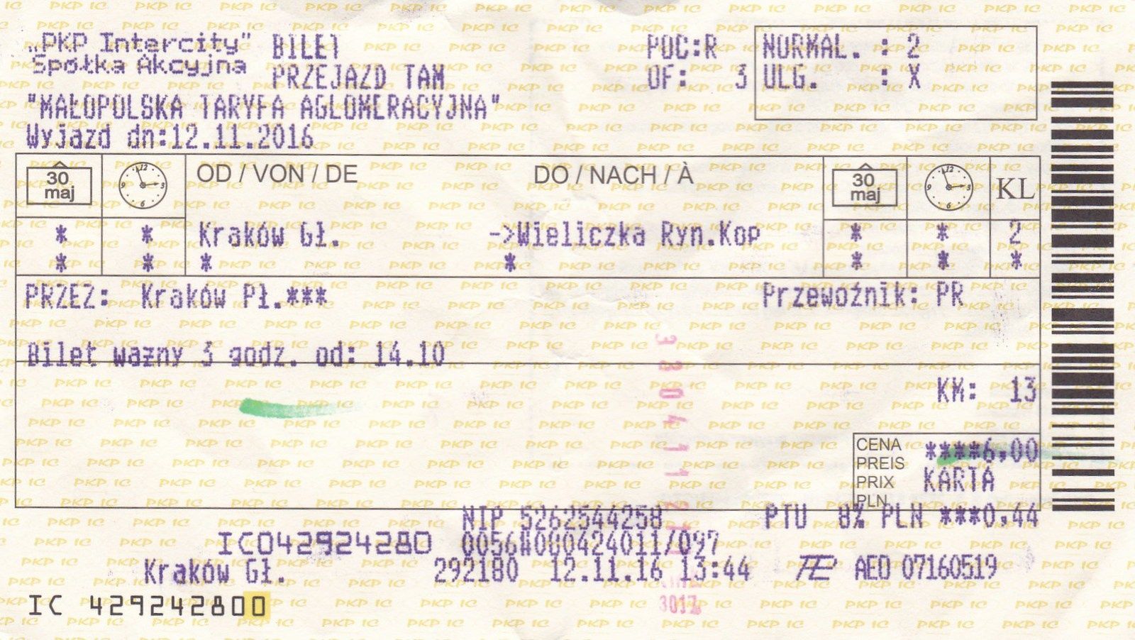 Ticket train