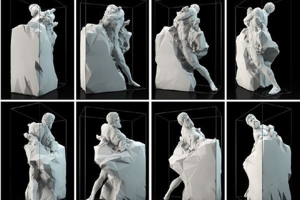 Inachevé qui suggère trop et ne décide rien ?... « Des sculptures numériques évolutives pour évoquer l'inachevé » (Industrie & Technologies)