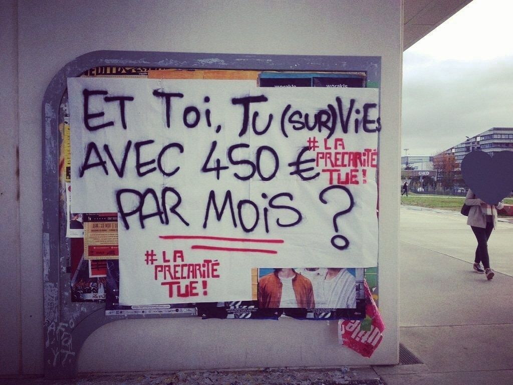 Si la précarité tue, les tueurs sont ceux/celles qui sèment la précarité…