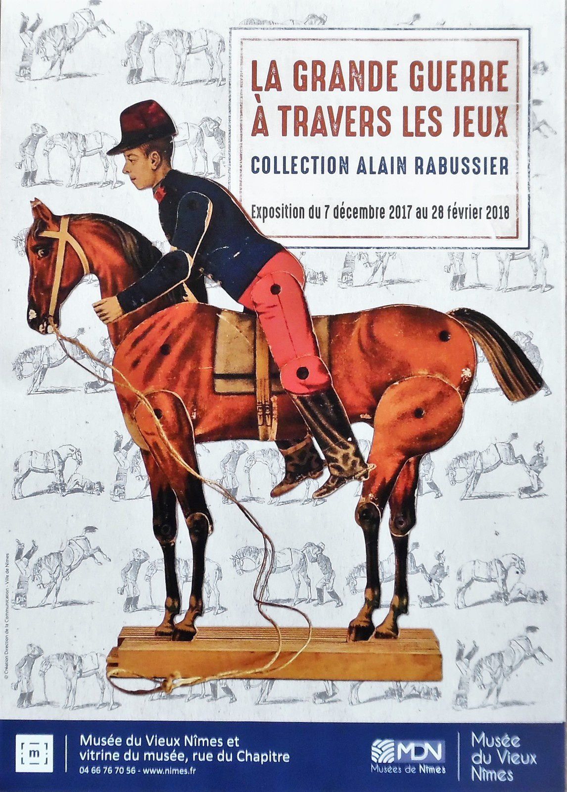 Isidore COQUENANO et son cheval COCO, jeu de Watilliaux pour une belle affiche