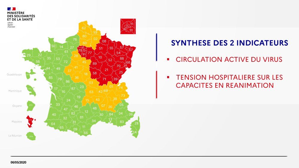 7 mai 2020 Carte du déconfinement