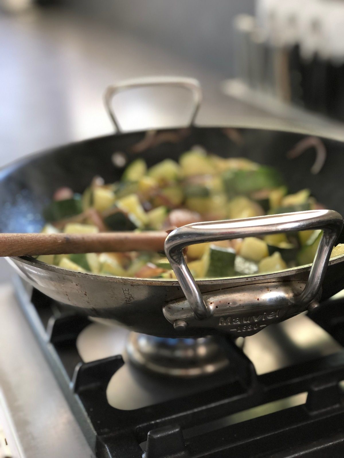 Sabine Bolzan, Les Ateliers de Sam, recette végétarienne, gratin de courgettes à la ricotta