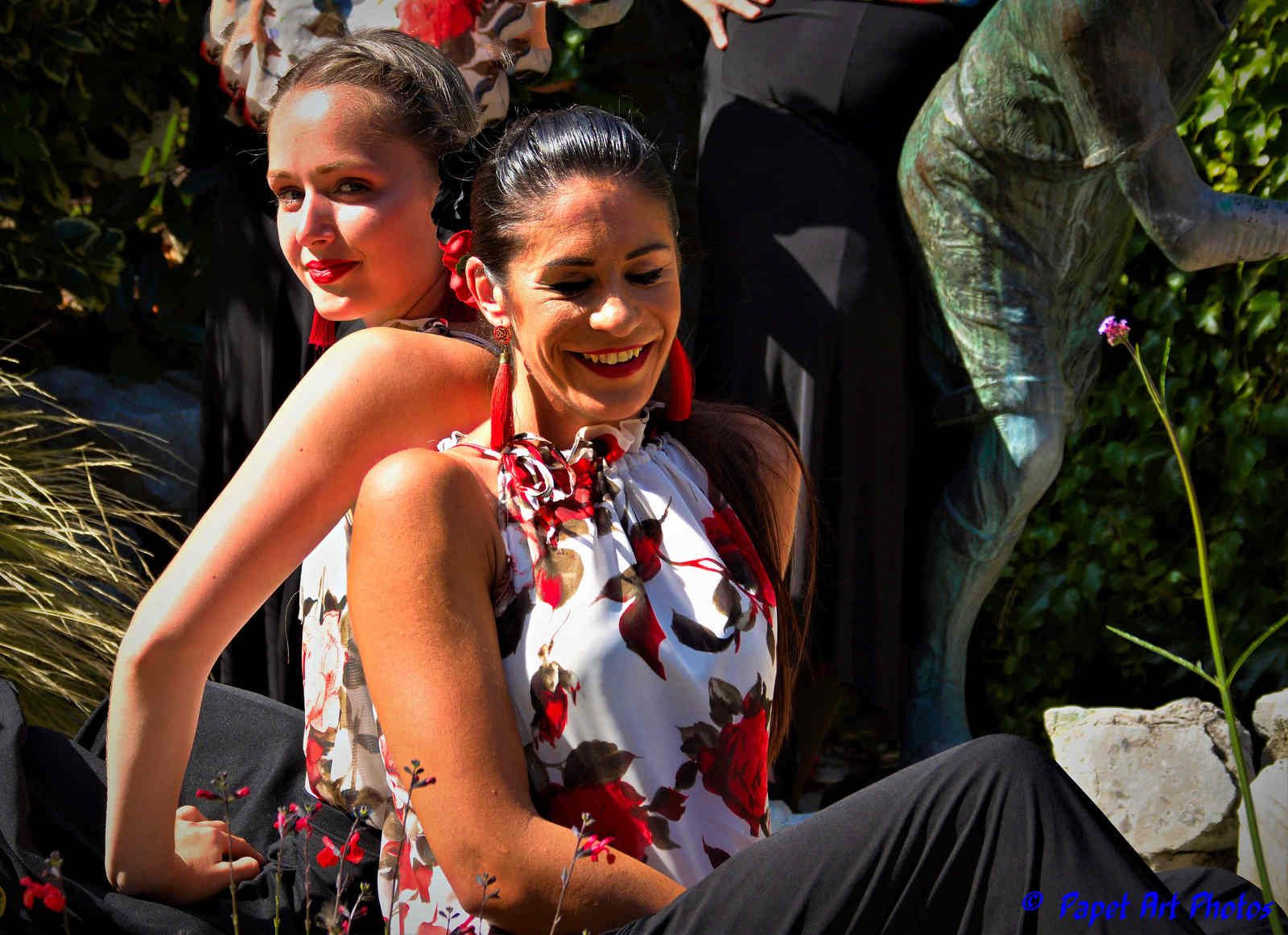 Duende de Flamenco en balade a Mons, Grand Place,  au Jardin du Mayeur a Mons, sous soleil