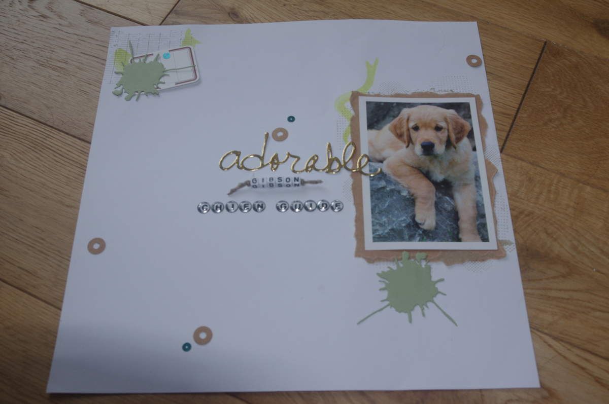 #scrapbooking ; #chien ; #l'antrescrap