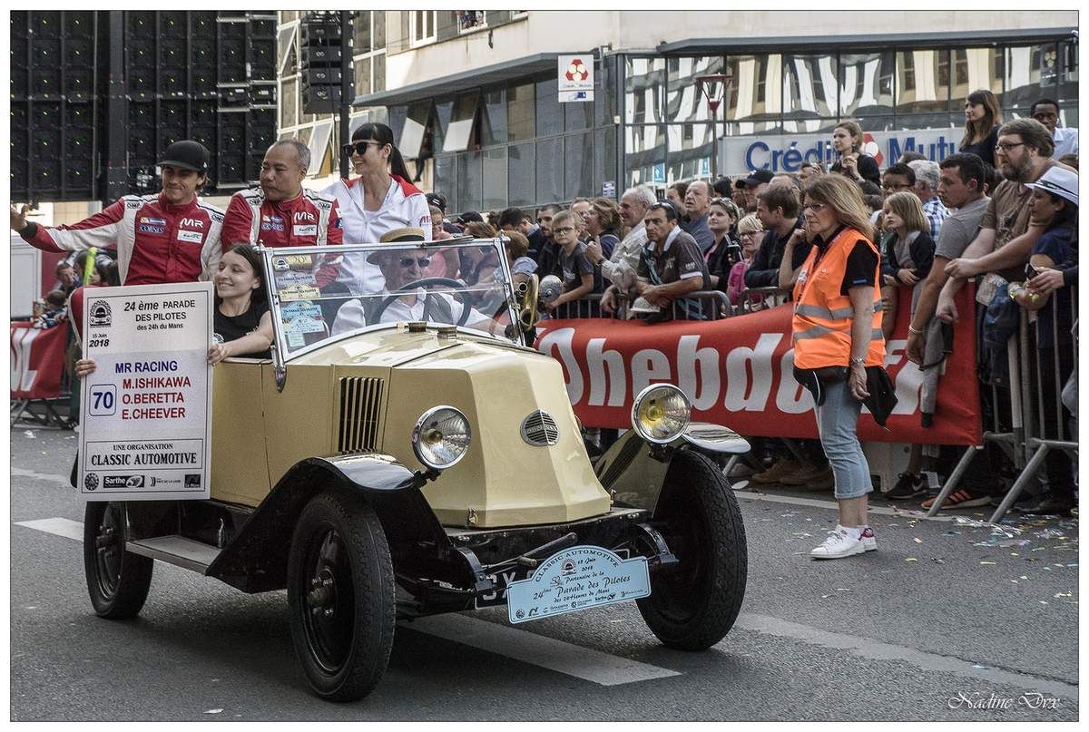 Parade des pilotes engagés au 24H du Mans 2018.