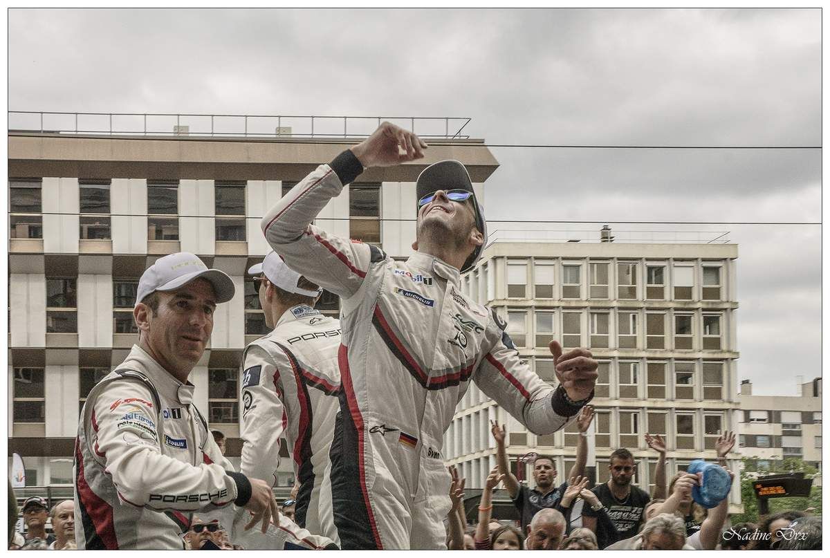 Parade des pilotes engagés au 24H du Mans 2018.