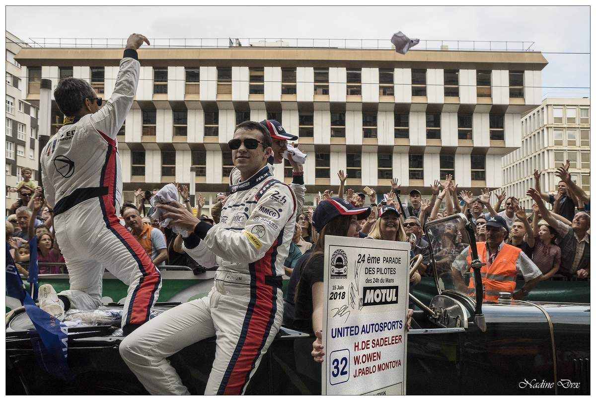 Parade des pilotes engagés au 24H du Mans 2018.