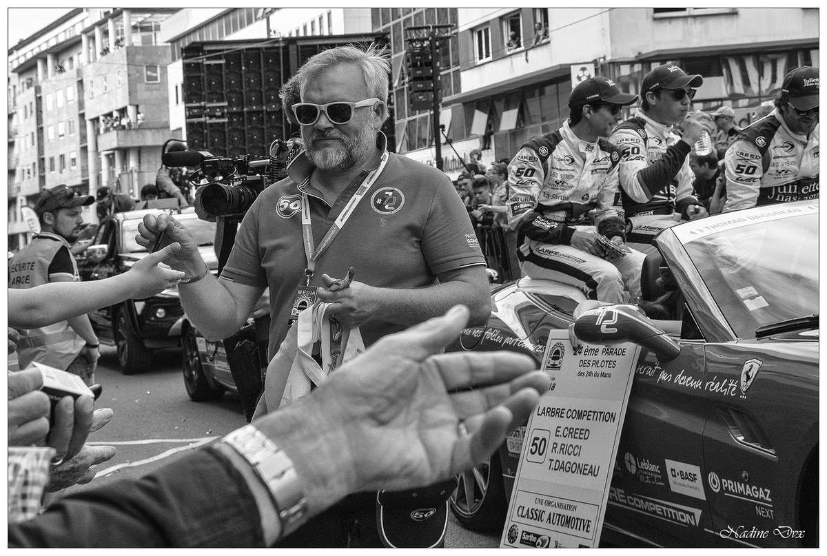 Parade des pilotes engagés au 24H du Mans 2018.