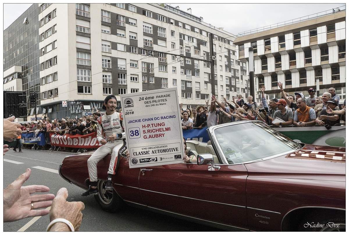 Parade des pilotes engagés au 24H du Mans 2018.