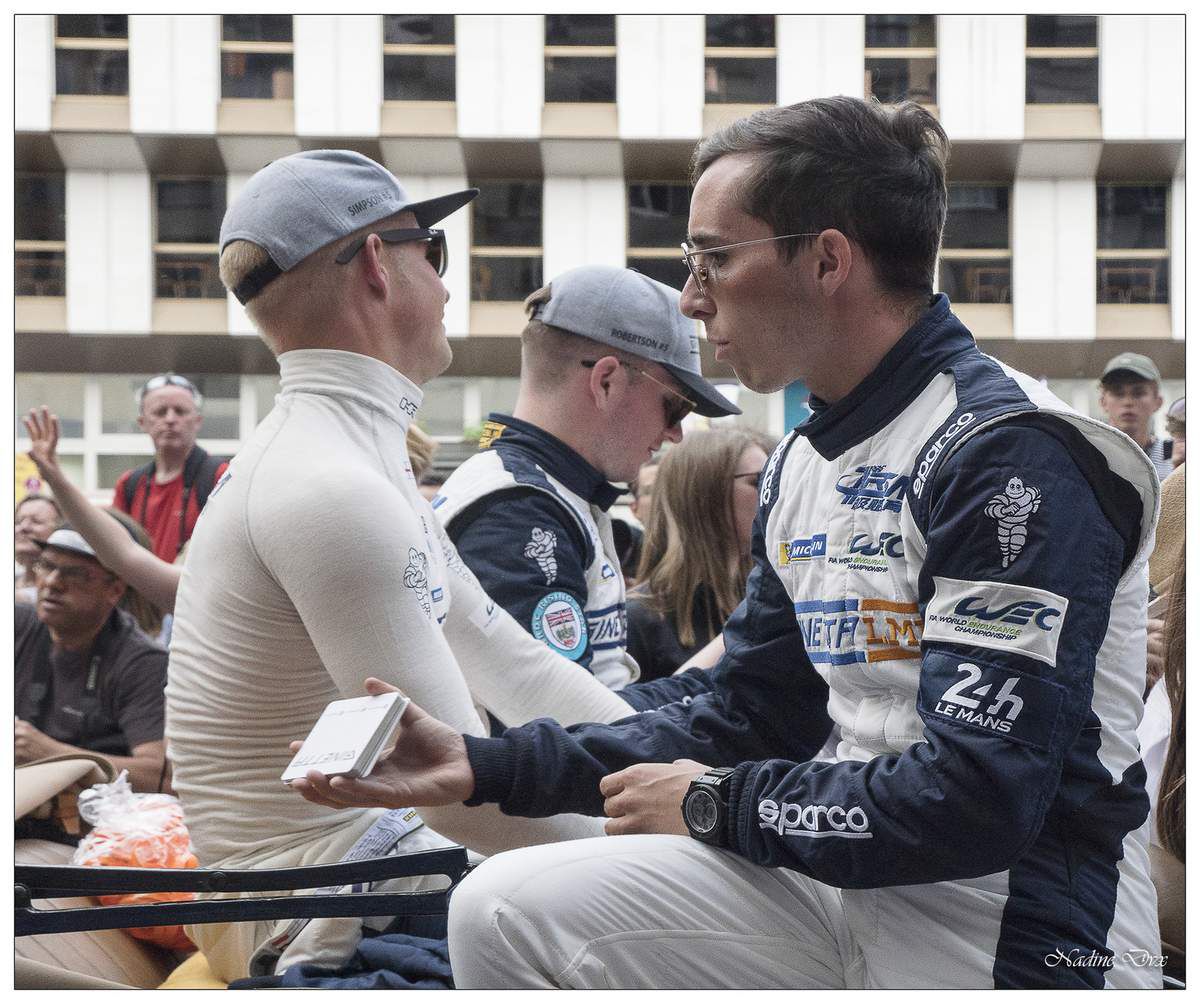 Parade des pilotes engagés au 24H du Mans 2018.