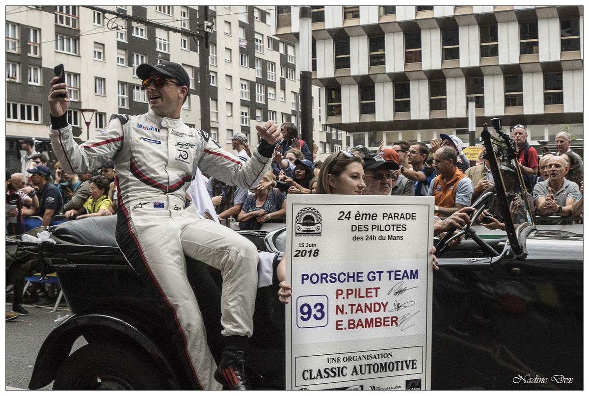 Parade des pilotes engagés au 24H du Mans 2018.