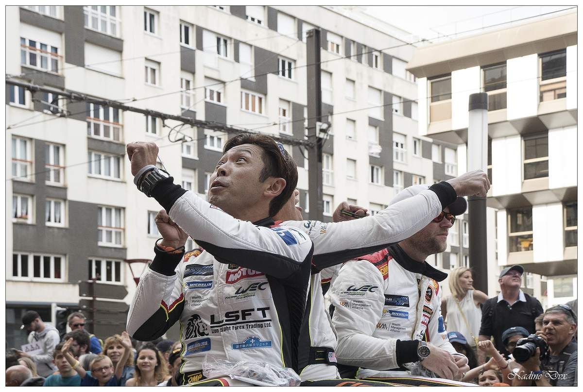 Parade des pilotes engagés au 24H du Mans 2018.