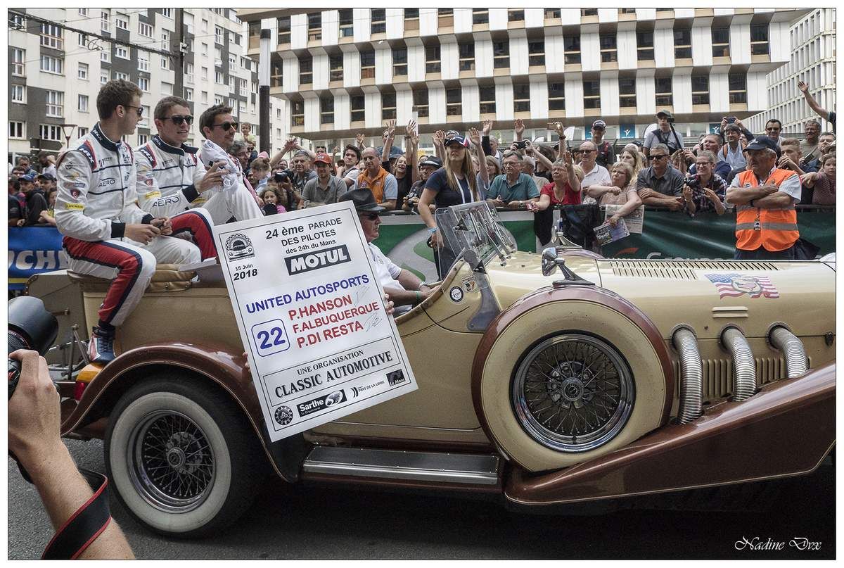 Parade des pilotes engagés au 24H du Mans 2018.