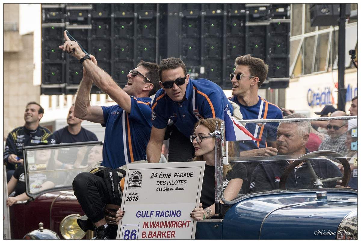 Parade des pilotes engagés au 24H du Mans 2018.