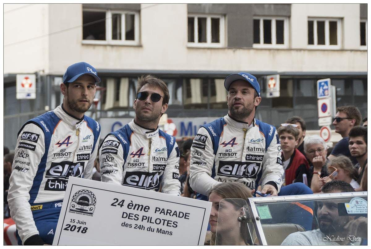 Parade des pilotes engagés au 24H du Mans 2018.