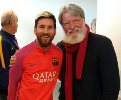 Le Père Pedro a rencontré Lionel Messi (reproduction interdite sans autorisation)