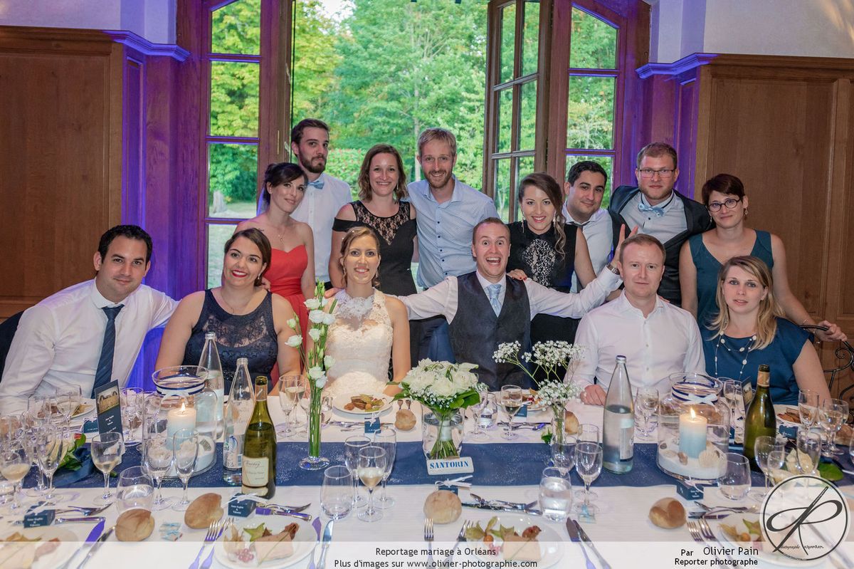 Photographies des tables pleines lors d'un reportage mariage