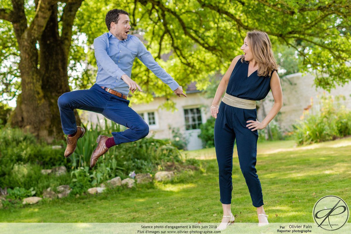 Photographie réalisée lors d'une séance d'engagement avant un reportage mariage