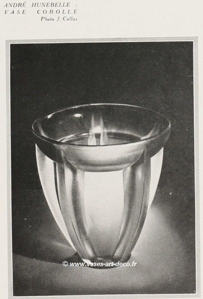 Le Vase Corolle dans la Revue Les Echos d'Art n° 61 - Août 1930