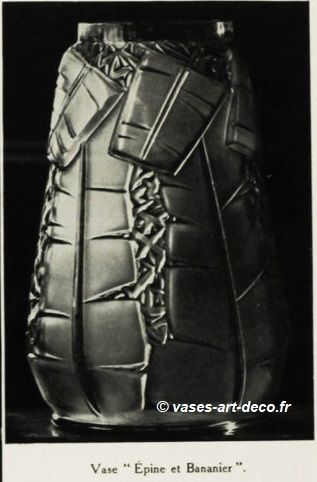 Vase Henri Dieupart - Épine et Bananier - Document de 1925