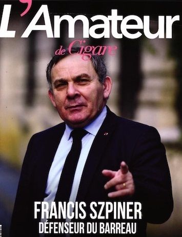 Francis Szpiner l'amateur de cigare. Paris 2020. Candidat LR, Francis Szpiner va-t-il enfumer la mairie du XVI