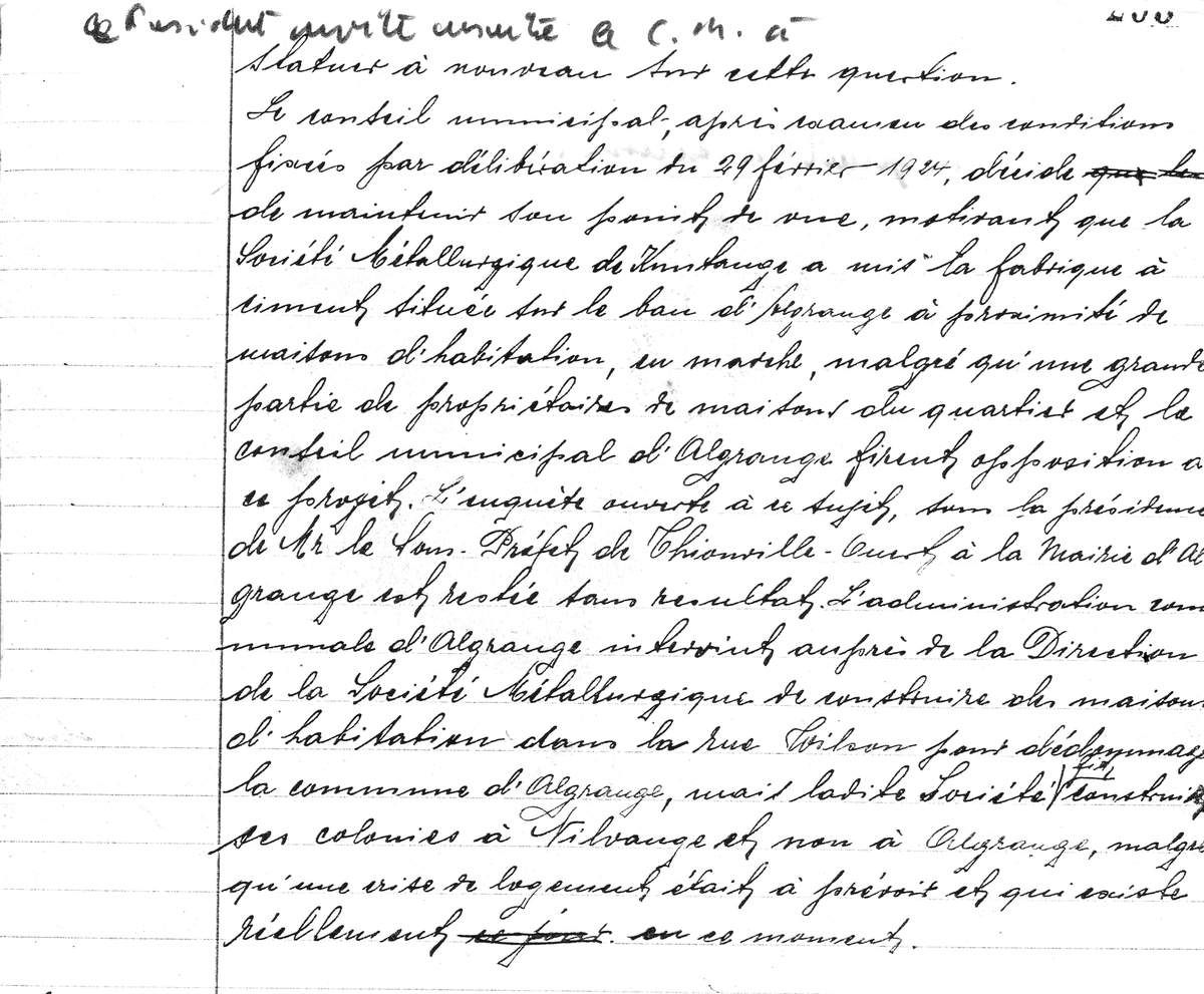 Compte-rendu du conseil municipal du 27 mai 1924