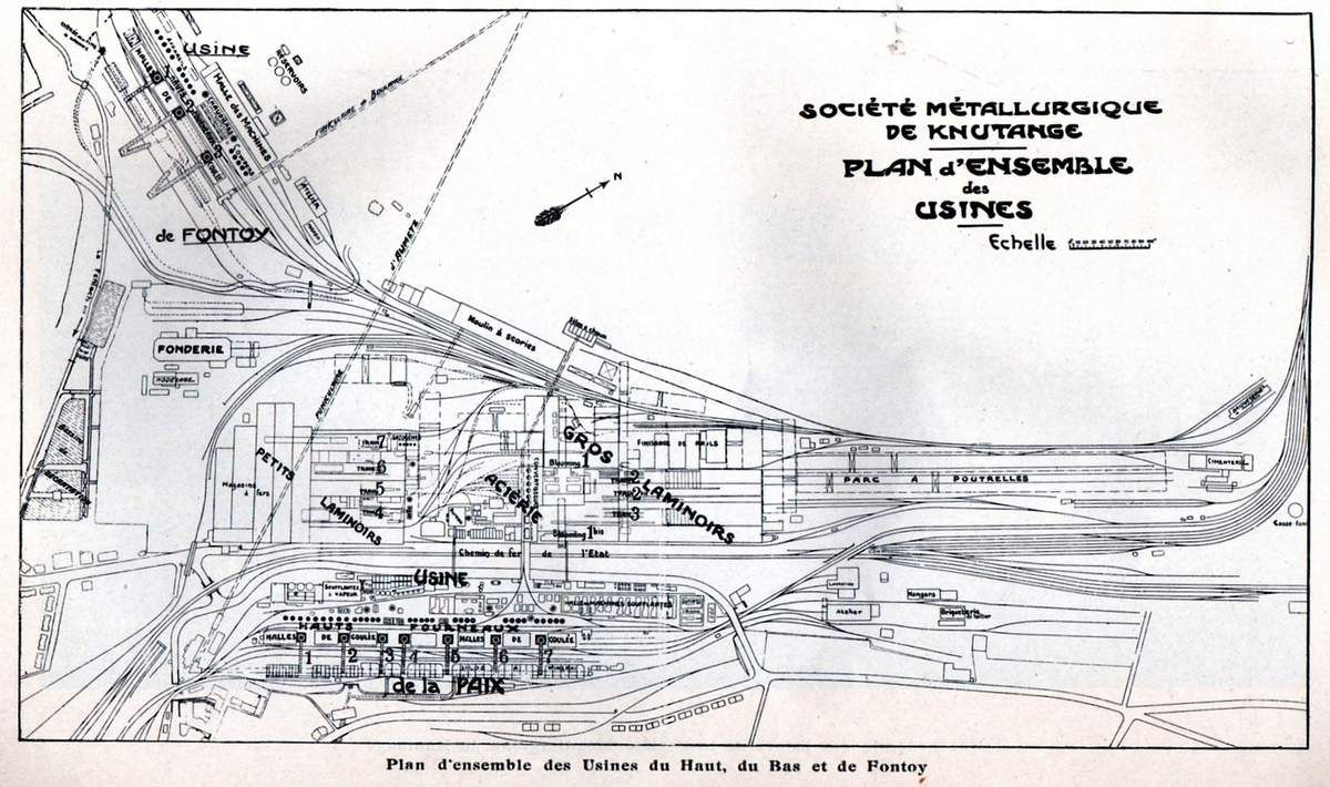 Algrange: Démantèlement du site de l'usine du haut à Algrange entre 1980 et 1988: LA PAIX (ex S.M.K.)