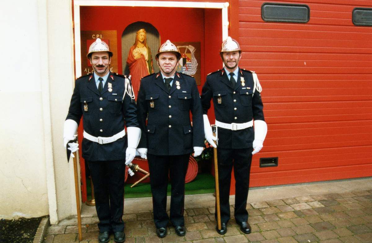 Sainte Barbe des Sapeurs-Pompiers à Algrange en 1998