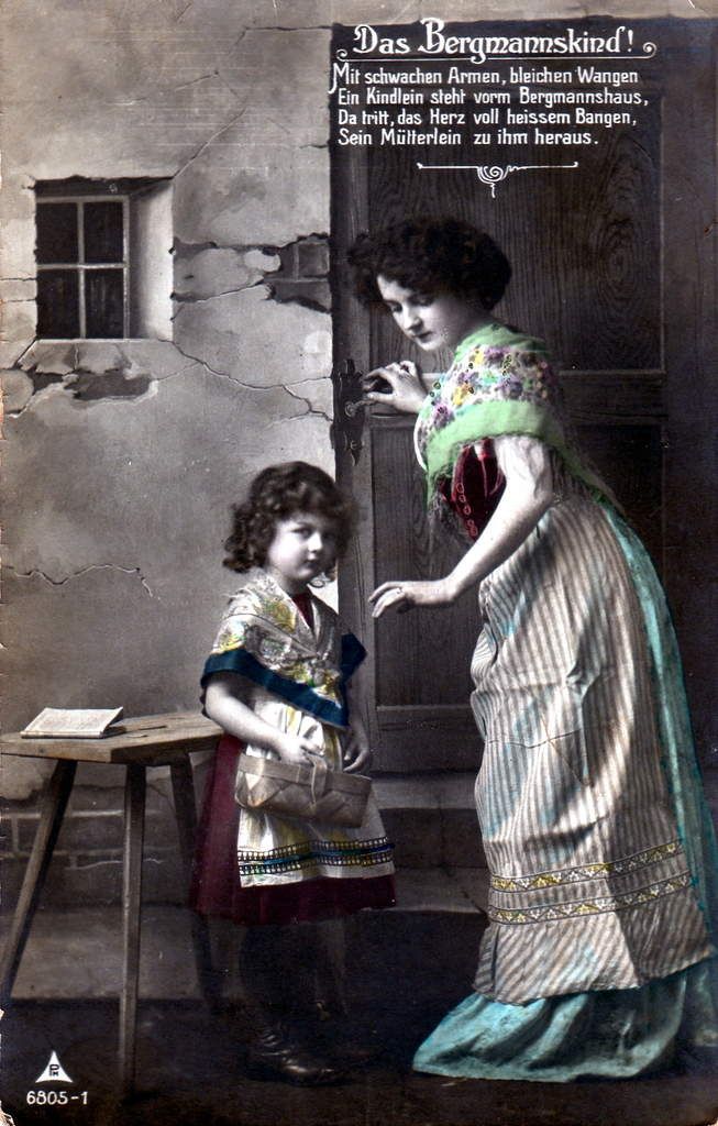 L'angoisse d'une femme de Mineur et de son enfant à Algrange