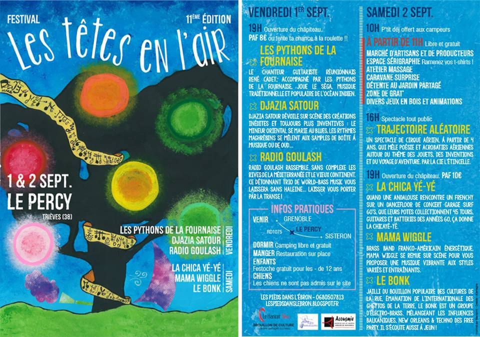 festival des têtes en l'air - Le Percy