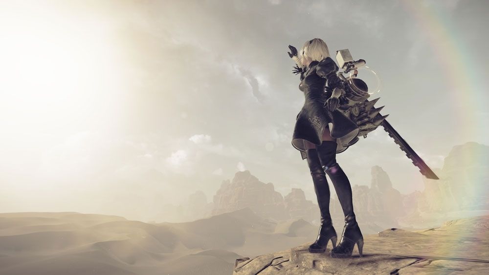 2B et 9S deux héros. NIER AUTOMATA