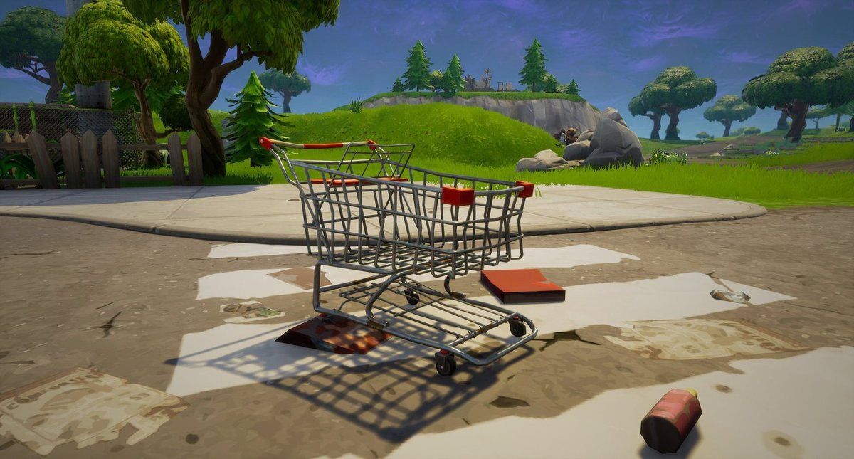 pourquoi je kiffe les caddies dans fortnite - image nouveau vehicule fortnite