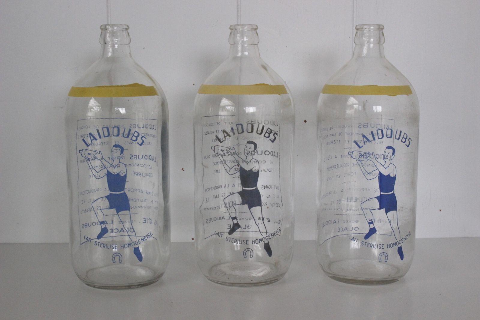 Bouteille de lait ancienne Laidoubs Années 60 - Vintage - Vintage Family