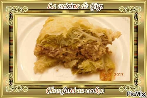 Chou farci au cookeo - La-cuisine-de-gigi