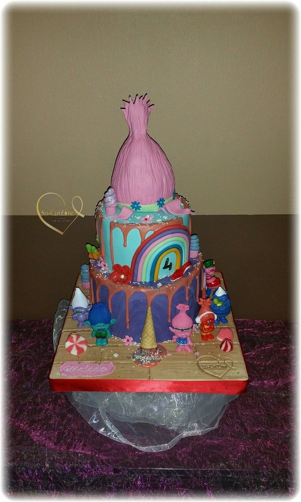 Trolls Cake For Maissa So Cuizine Plume Prose